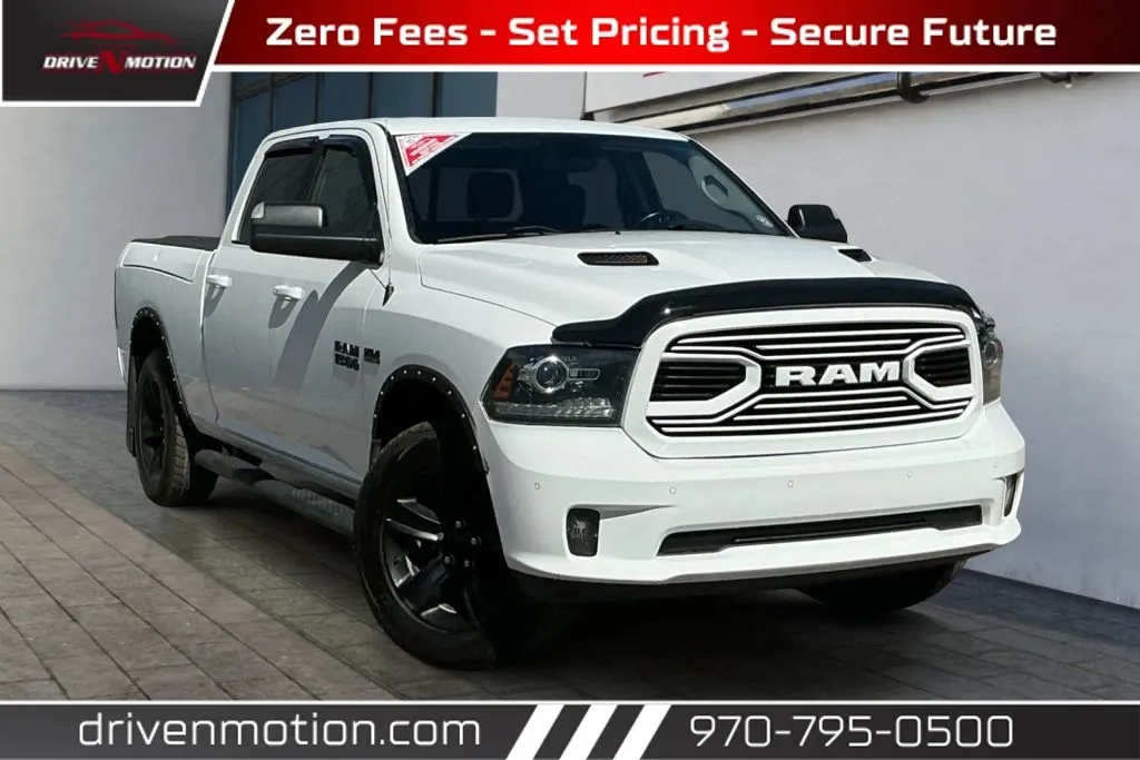 White 2018 Ram 1500 Crew Cab Sport Pickup 4D 6 1/3 ft for sale in Greeley, CO
