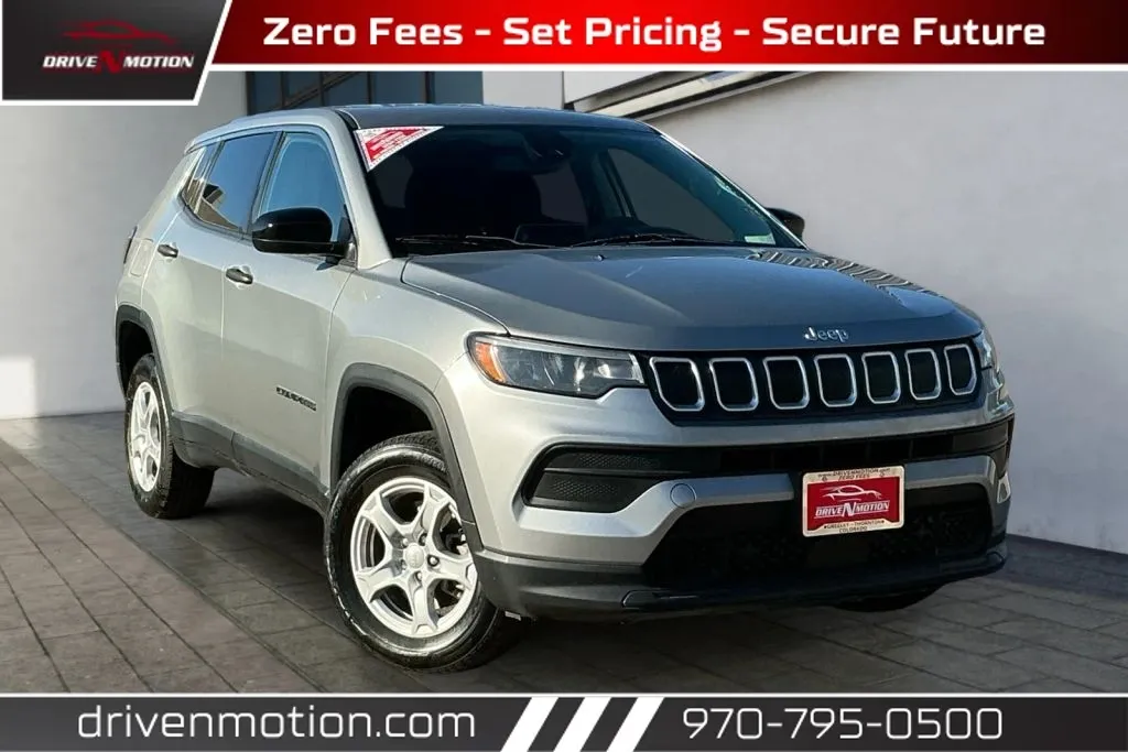 Silver 2022 Jeep Compass Sport SUV 4D for sale in Greeley, CO