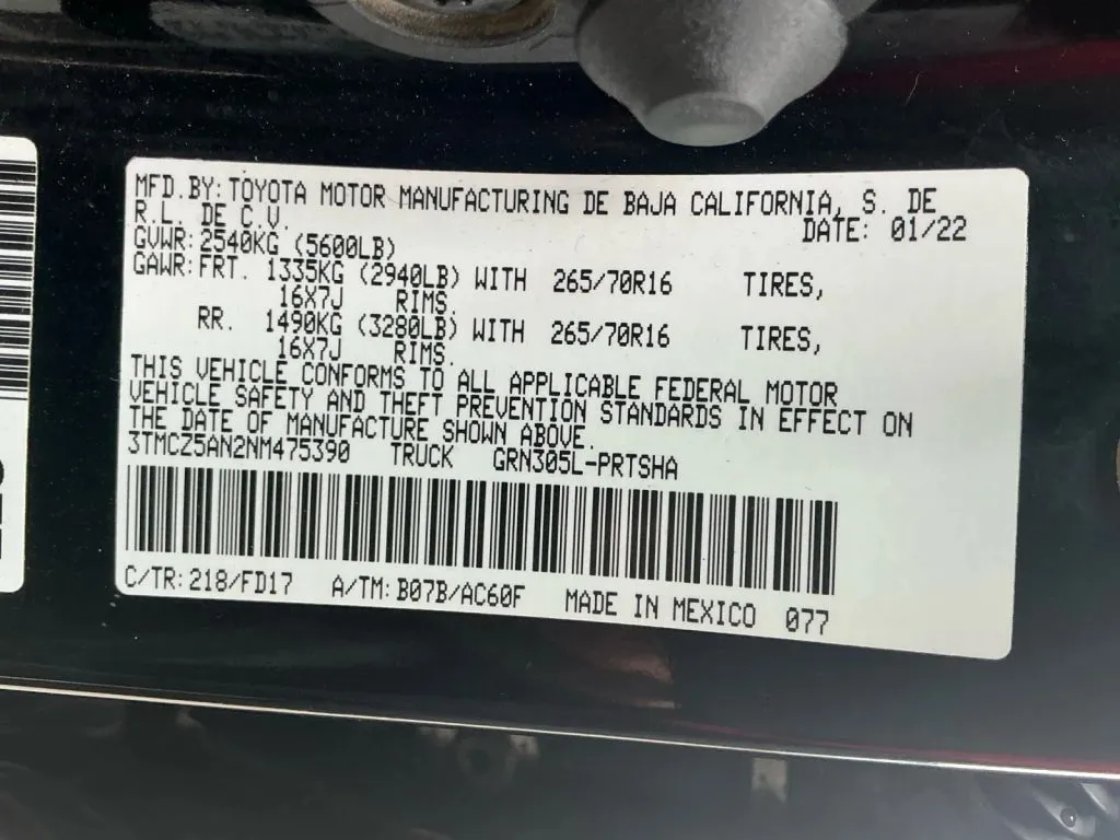 2022 Toyota Tacoma SR - Photo 35