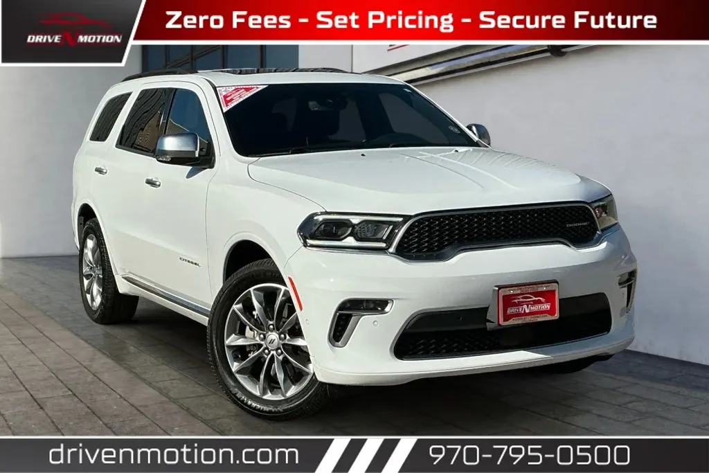 White 2022 Dodge Durango Citadel Sport Utility 4D for sale in Greeley, CO
