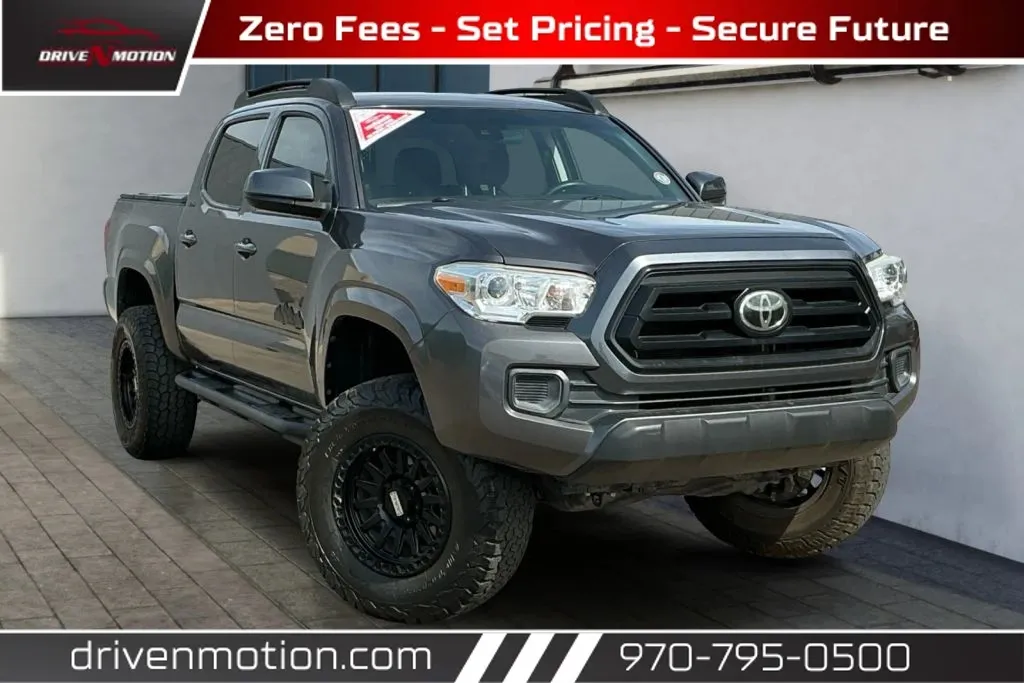 Gray 2021 Toyota Tacoma Double Cab SR Pickup 4D 5 ft for sale in Greeley, CO