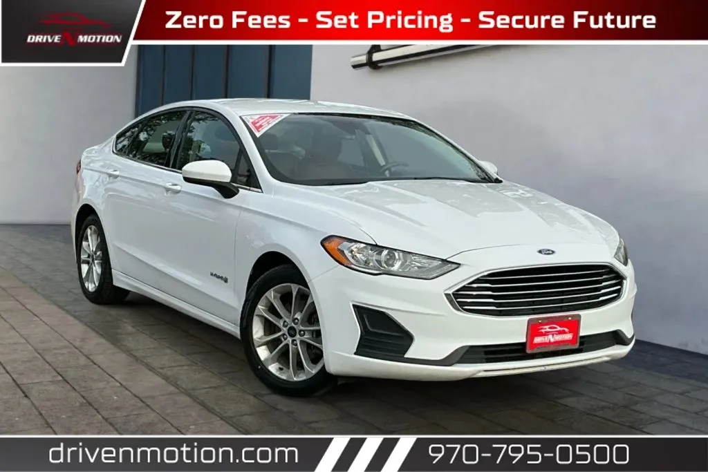 White 2019 Ford Fusion SE Hybrid Sedan 4D for sale in Greeley, CO