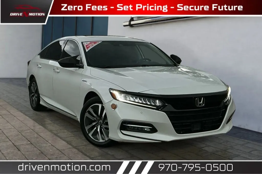 White 2020 Honda Accord Hybrid Touring Sedan 4D for sale in Greeley, CO