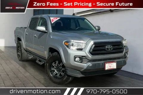 Silver 2020 Toyota Tacoma Double Cab SR5 Pickup 4D 5 ft for sale in Greeley, CO