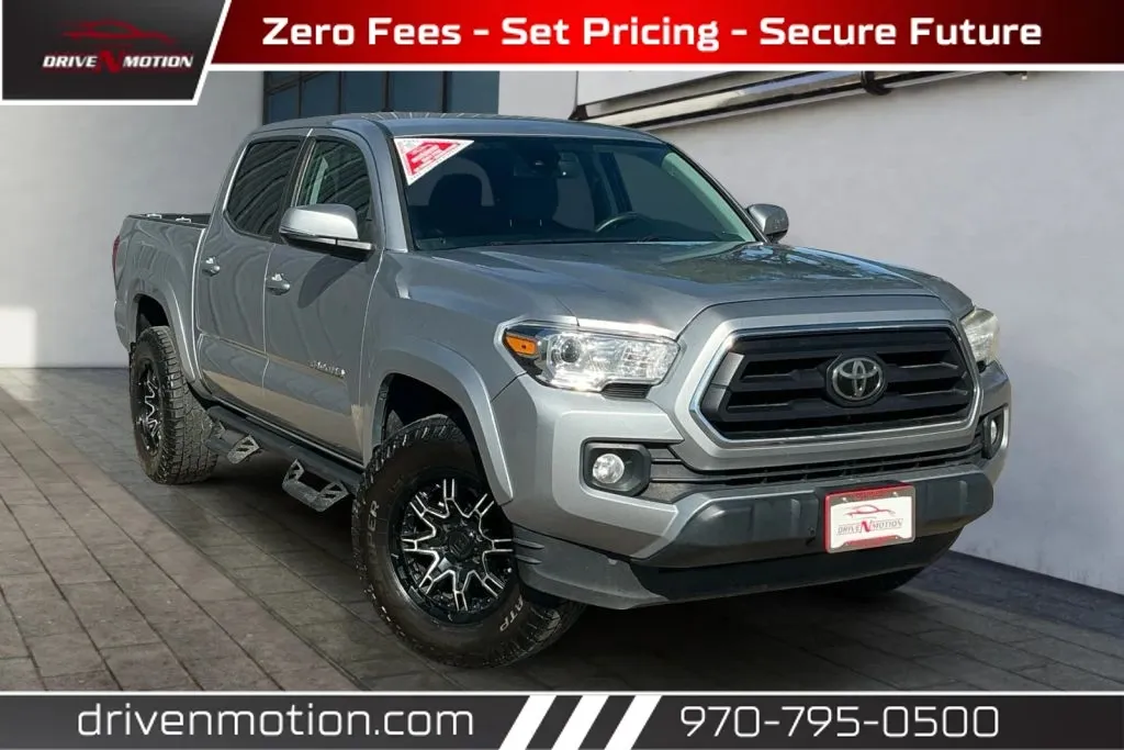 Silver 2020 Toyota Tacoma Double Cab SR5 Pickup 4D 5 ft for sale in Greeley, CO