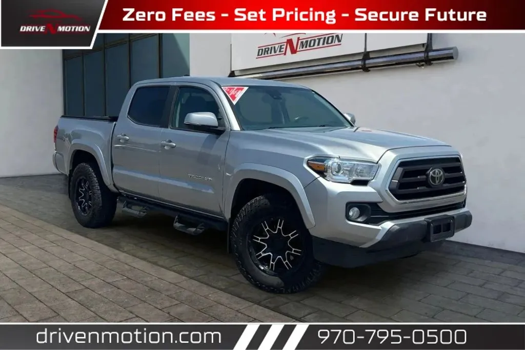 Silver 2020 Toyota Tacoma Double Cab SR5 Pickup 4D 5 ft for sale in Greeley, CO