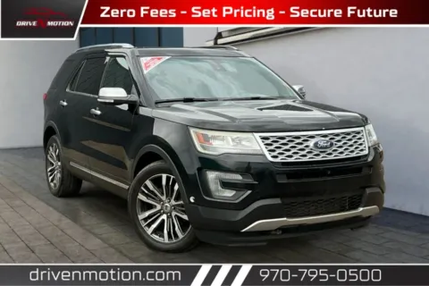 Black 2016 Ford Explorer Platinum Sport Utility 4D for sale in Greeley, CO