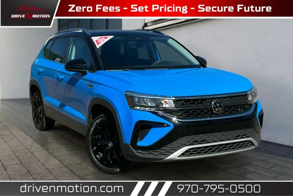 Blue 2023 Volkswagen Taos SE Sport Utility 4D for sale in Greeley, CO
