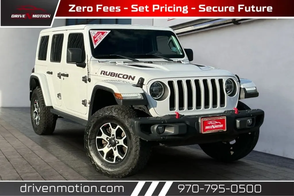 White 2020 Jeep Wrangler Unlimited Rubicon Sport Utility 4D for sale in Greeley, CO