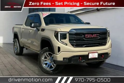Beige 2022 GMC Sierra 1500 Crew Cab AT4 Pickup 4D 5 3/4 ft for sale in Greeley, CO