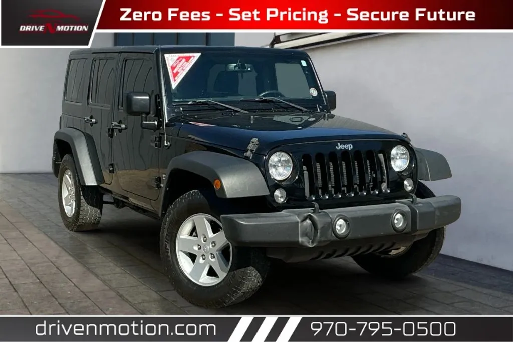 Black 2017 Jeep Wrangler Unlimited Sport SUV 4D for sale in Greeley, CO
