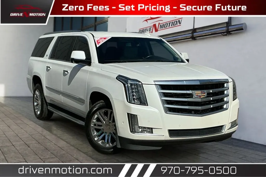 White 2017 Cadillac Escalade ESV Sport Utility 4D for sale in Greeley, CO