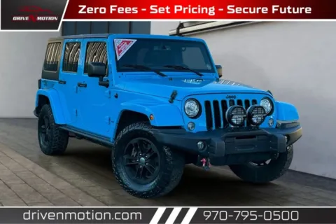Blue 2017 Jeep Wrangler Unlimited Winter Sport Utility 4D for sale in Greeley, CO