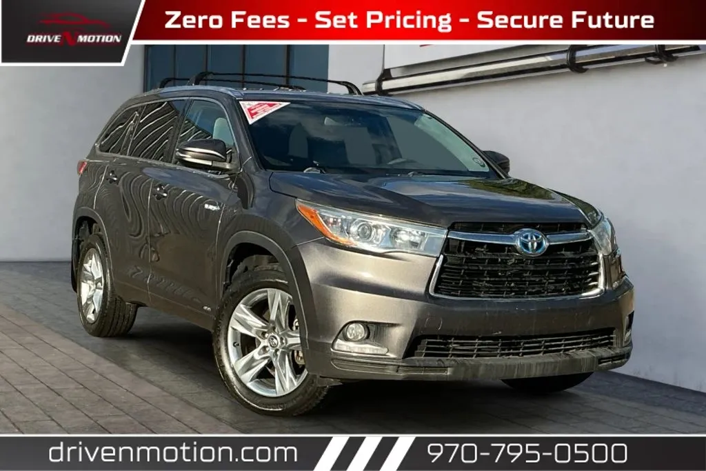 Gray 2016 Toyota Highlander Limited Hybrid Sport Utility 4D for sale in Greeley, CO