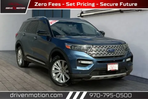 Blue 2020 Ford Explorer Limited Sport Utility 4D for sale in Greeley, CO
