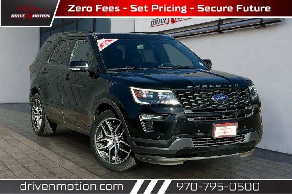 Black 2018 Ford Explorer Sport SUV 4D for sale in Greeley, CO