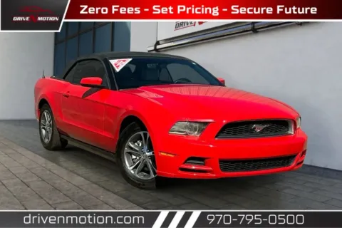 Red 2014 Ford Mustang V6 Premium Convertible 2D for sale in Greeley, CO