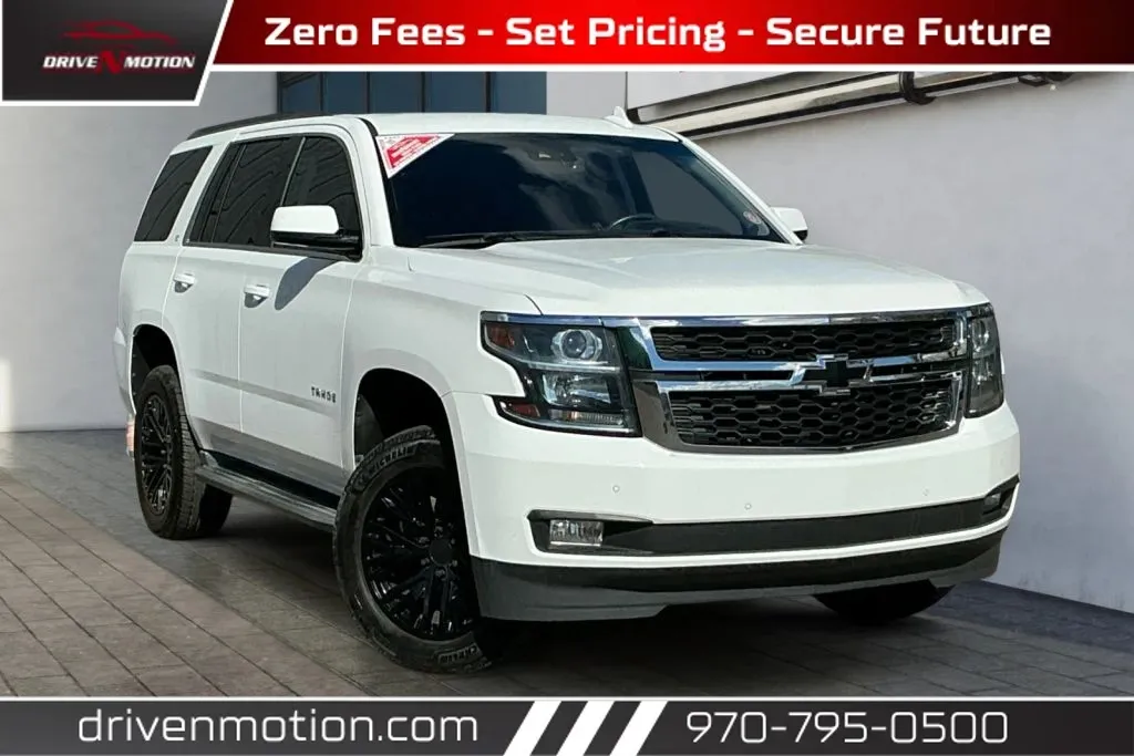 White 2017 Chevrolet Tahoe LT Sport Utility 4D for sale in Greeley, CO