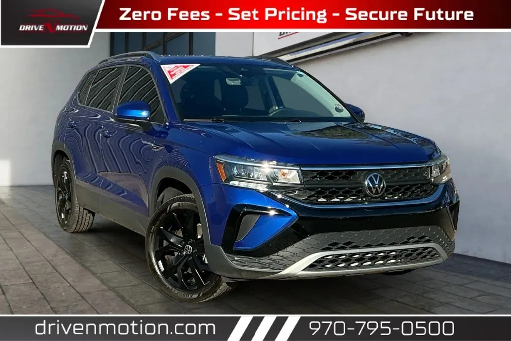 Blue 2023 Volkswagen Taos SE Sport Utility 4D for sale in Greeley, CO