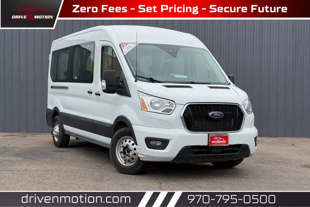 Used 2021 Ford Transit 350 Passenger Van XLT w/Medium Roof Van 3D - Main Image