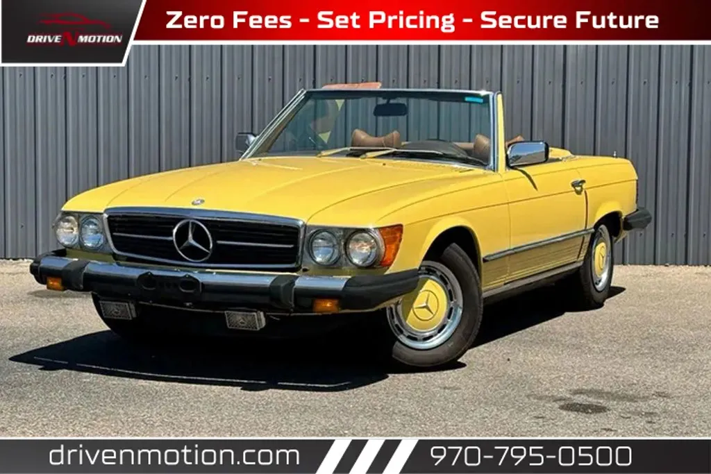 Yellow 1976 Mercedes-Benz 450 SL for sale in Greeley, CO