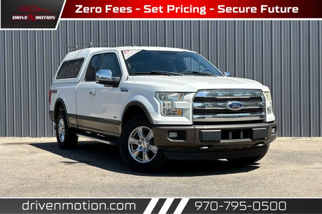 White 2016 Ford F-150 Super Cab Lariat Pickup 4D 6 1/2 ft for sale in Greeley, CO