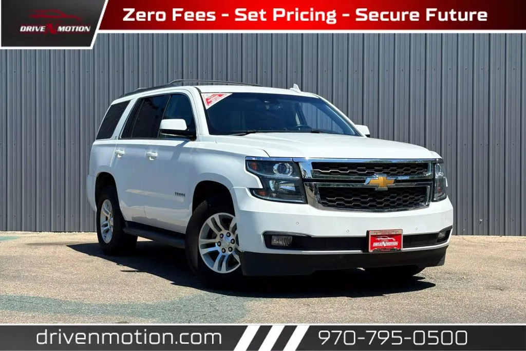 White 2016 Chevrolet Tahoe LT Sport Utility 4D for sale in Greeley, CO
