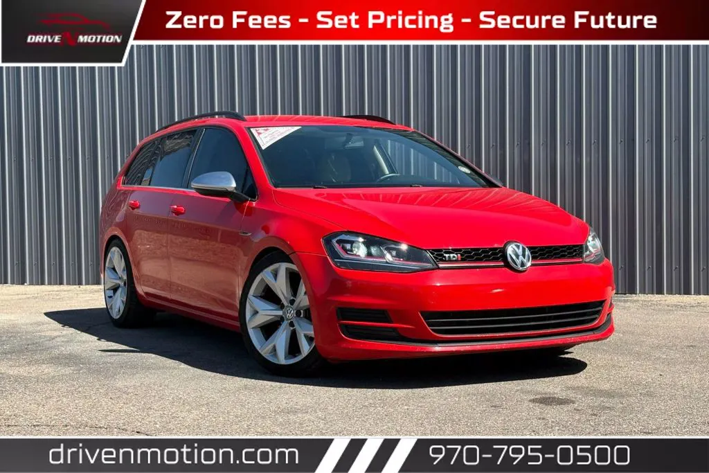 Red 2015 Volkswagen Golf SportWagen TDI S Wagon 4D for sale in Greeley, CO