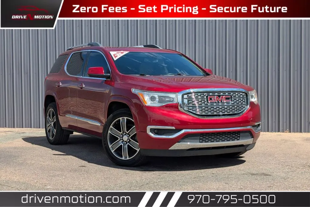 Red 2019 GMC Acadia Denali Sport Utility 4D for sale in Greeley, CO