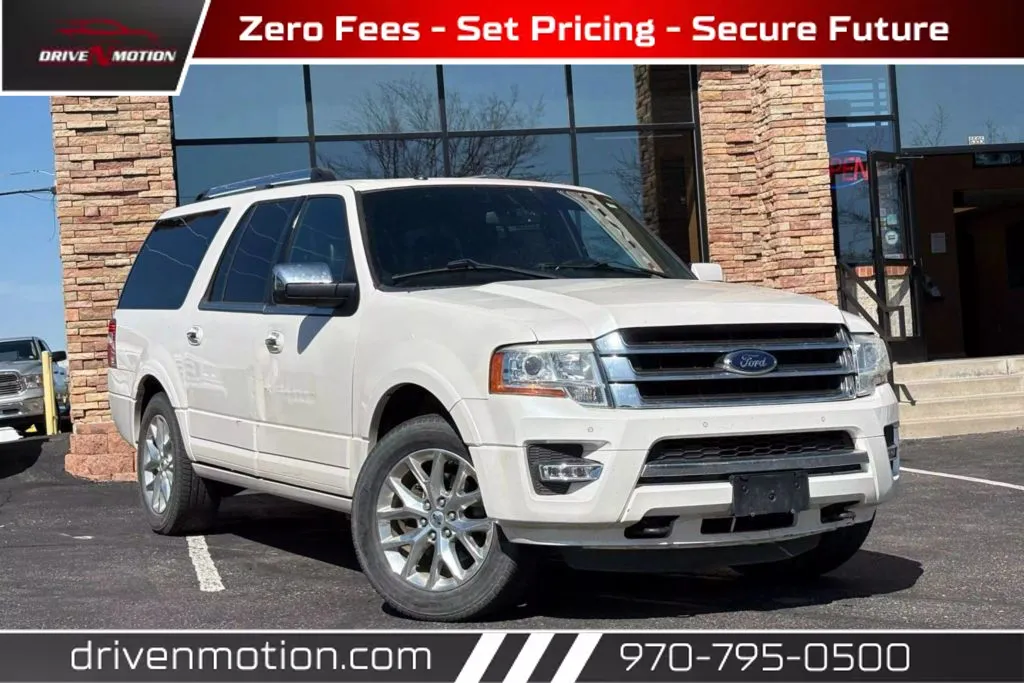 White 2015 Ford Expedition EL Limited Sport Utility 4D for sale in Greeley, CO