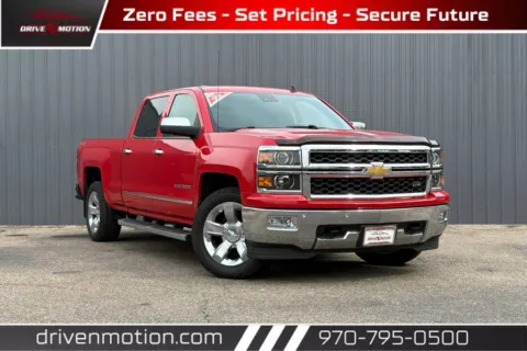 Red 2014 Chevrolet Silverado 1500 Crew Cab LTZ Pickup 4D 6 1/2 ft for sale in Greeley, CO
