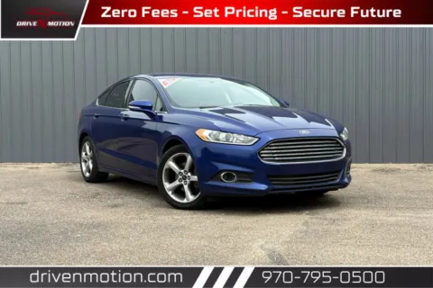 Blue 2014 Ford Fusion SE Sedan 4D for sale in Greeley, CO