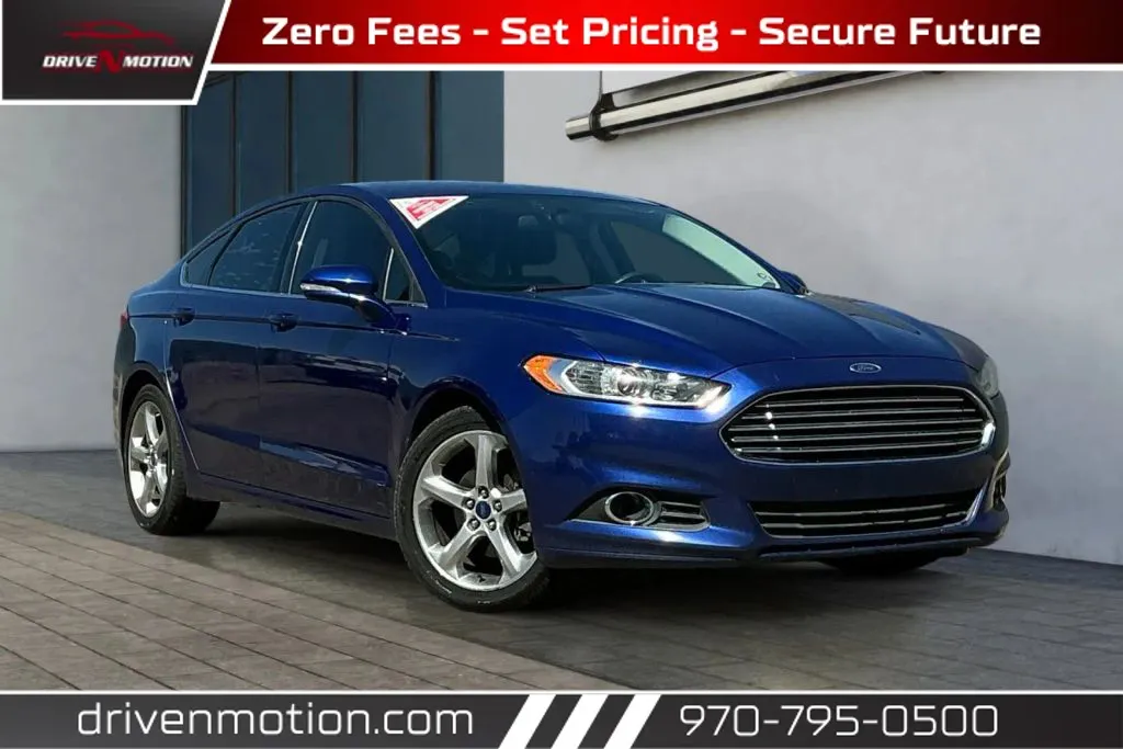 Blue 2014 Ford Fusion SE Sedan 4D for sale in Greeley, CO