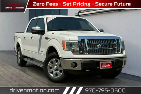 White 2012 Ford F-150 SuperCrew Cab Lariat Pickup 4D 5 1/2 ft for sale in Greeley, CO