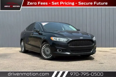 Black 2016 Ford Fusion Titanium Sedan 4D for sale in Greeley, CO