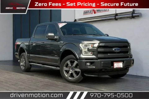 Gray 2015 Ford F-150 SuperCrew Cab Lariat Pickup 4D 5 1/2 ft for sale in Greeley, CO
