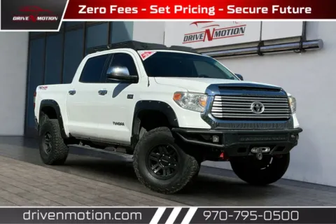 White 2017 Toyota Tundra CrewMax Limited Pickup 4D 5 1/2 ft for sale in Greeley, CO