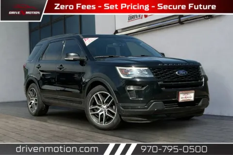 Black 2018 Ford Explorer Sport SUV 4D for sale in Greeley, CO