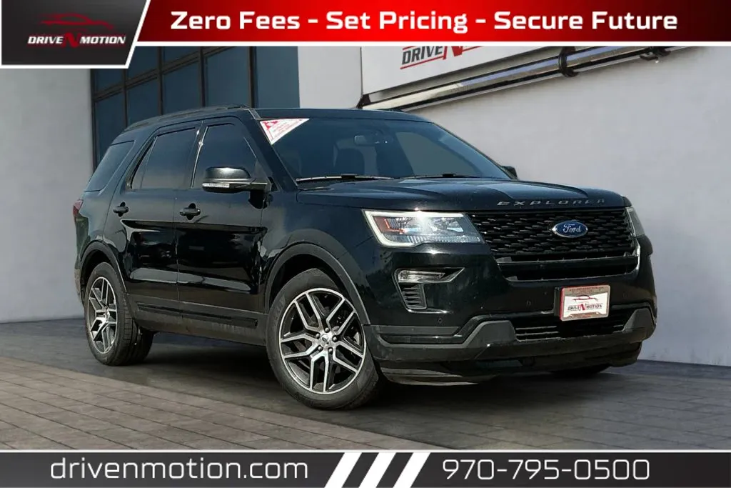 Black 2018 Ford Explorer Sport SUV 4D for sale in Greeley, CO