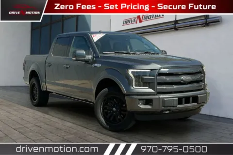 Gray 2016 Ford F-150 SuperCrew Cab Lariat Pickup 4D 5 1/2 ft for sale in Greeley, CO