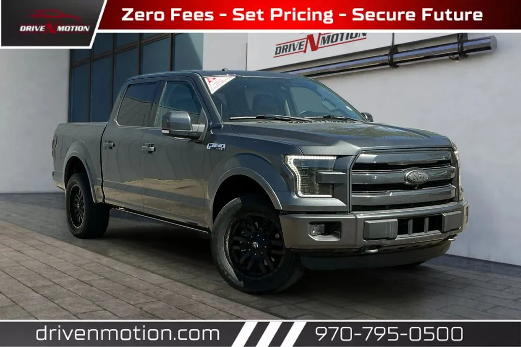 Gray 2016 Ford F-150 SuperCrew Cab Lariat Pickup 4D 5 1/2 ft for sale in Greeley, CO