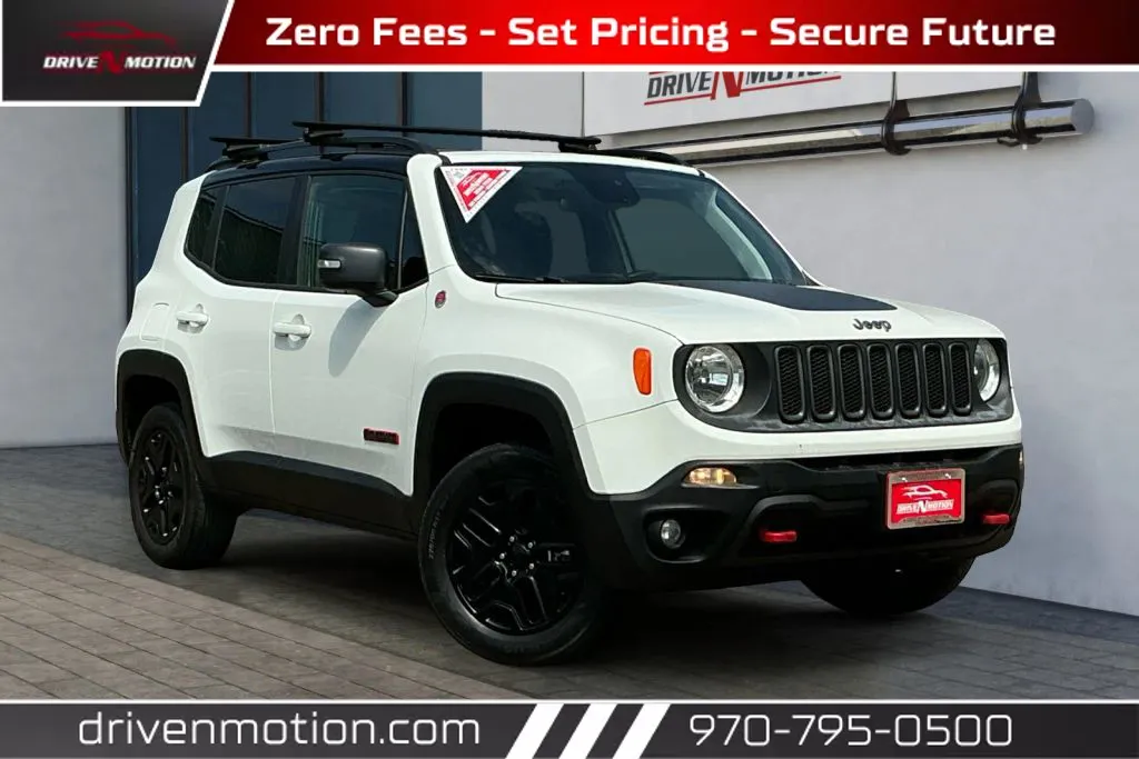 White 2018 Jeep Renegade Trailhawk Sport Utility 4D for sale in Greeley, CO