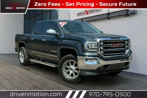 Gray 2018 GMC Sierra 1500 Crew Cab SLT Pickup 4D 5 3/4 ft for sale in Greeley, CO