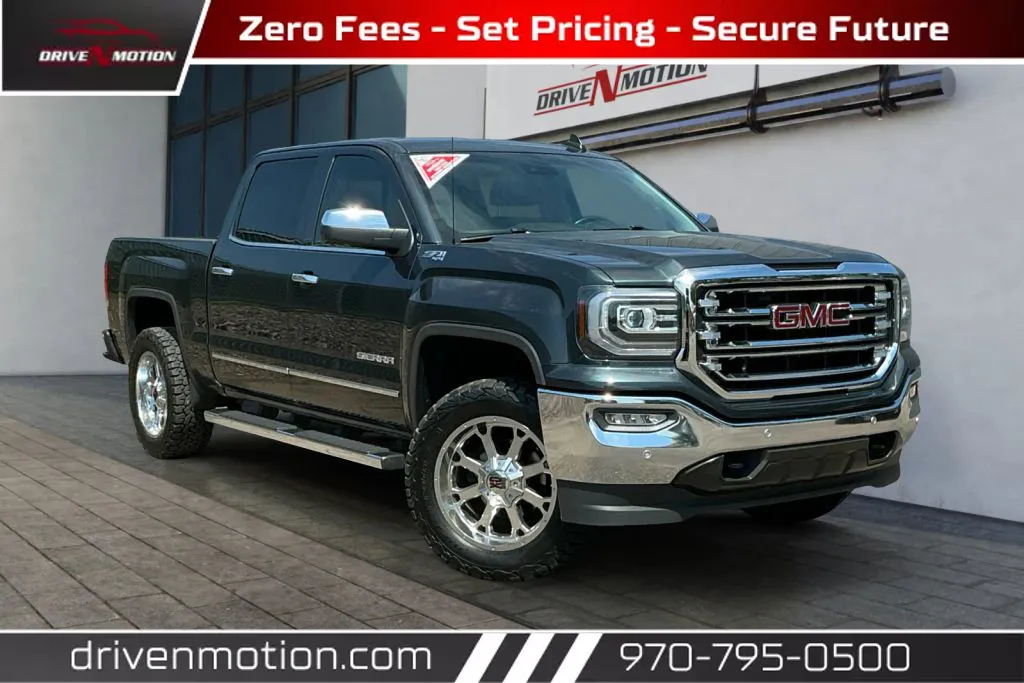 Gray 2018 GMC Sierra 1500 Crew Cab SLT Pickup 4D 5 3/4 ft for sale in Greeley, CO