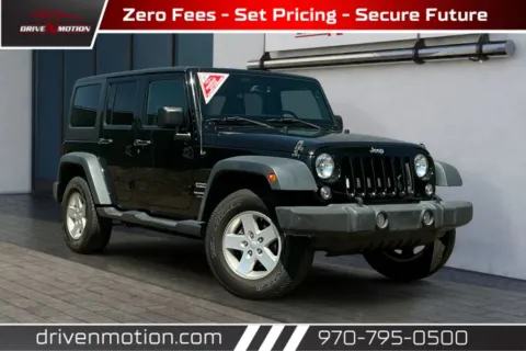 Black 2018 Jeep Wrangler Unlimited Sport S (JK) Sport Utility 4D for sale in Greeley, CO