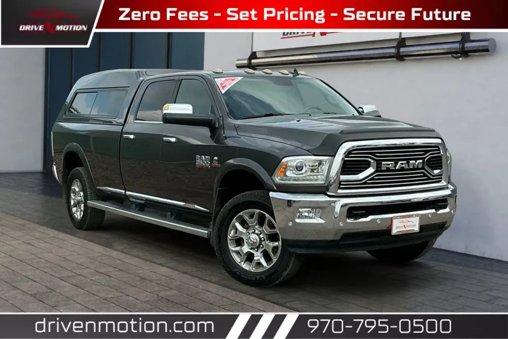 Gray 2016 Ram 3500 Crew Cab Laramie Limited Pickup 4D 8 ft for sale in Greeley, CO