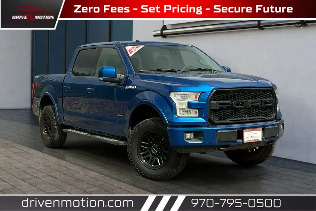 Blue 2017 Ford F-150 SuperCrew Cab Lariat Pickup 4D 5 1/2 ft for sale in Greeley, CO