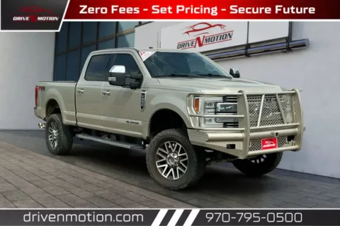 Gold 2017 Ford F250 Super Duty Crew Cab Lariat Pickup 4D 6 3/4 ft for sale in Greeley, CO