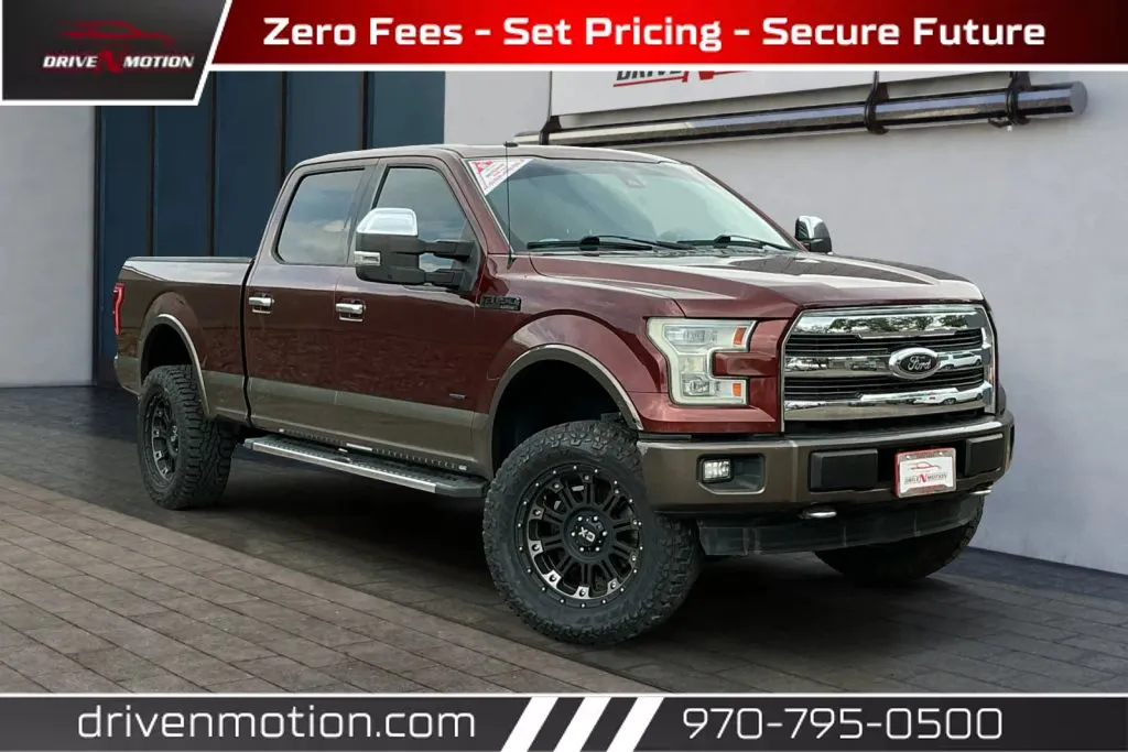 Red 2016 Ford F-150 SuperCrew Cab Lariat Pickup 4D 6 1/2 ft for sale in Greeley, CO