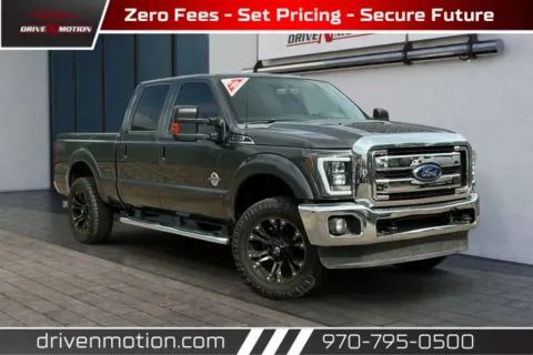 Gray 2016 Ford F250 Super Duty Crew Cab Lariat Pickup 4D 6 3/4 ft for sale in Greeley, CO